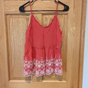 Maurices Red Babydoll Tank | S
